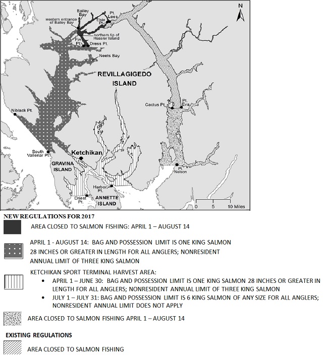 2017 KING SALMON SPORT FISHING RESTRICTIONS FOR KETCHIKAN AREA MARINE WATERS